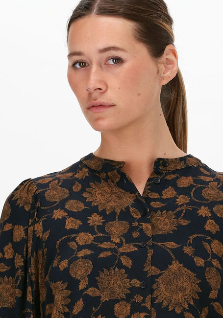 Zwarte BY-BAR Blouses RIKKI LS GOLDEN FLOWER BLOUSE - large