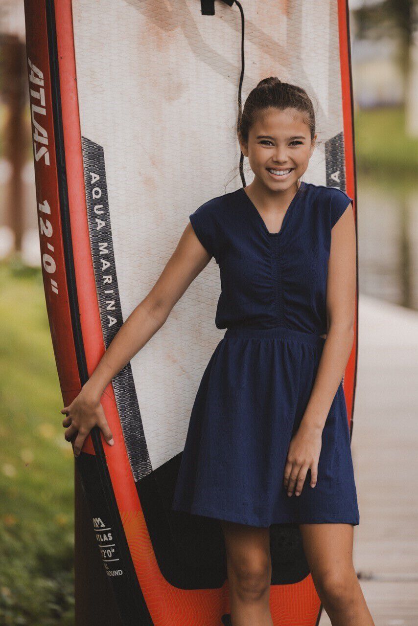 Donkerblauwe LOOXS 10sixteen Mini jurk 2512-5836 - large