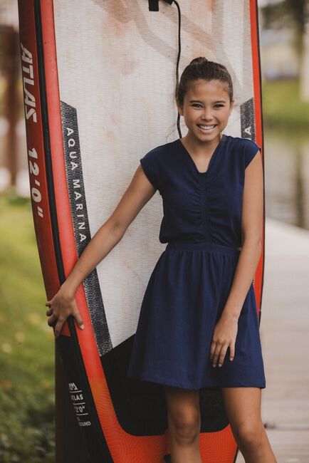 Donkerblauwe LOOXS 10sixteen Mini jurk 2512-5836 - large