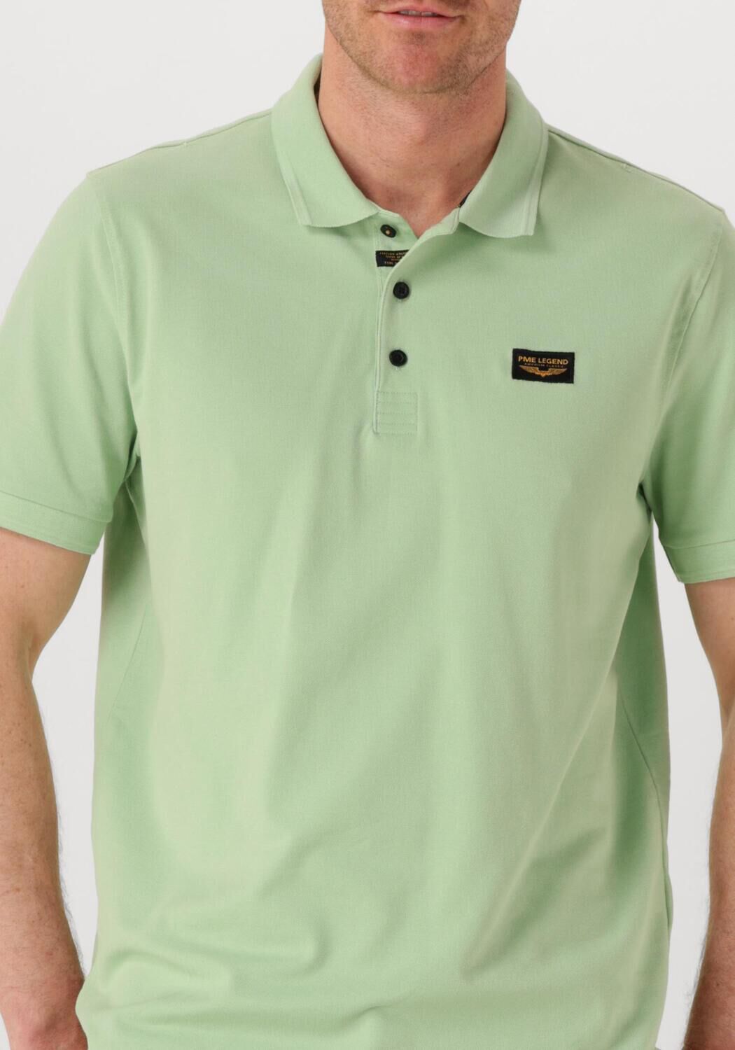 PME LEGEND Heren Polo's & T-shirts Trackway Polo Groen