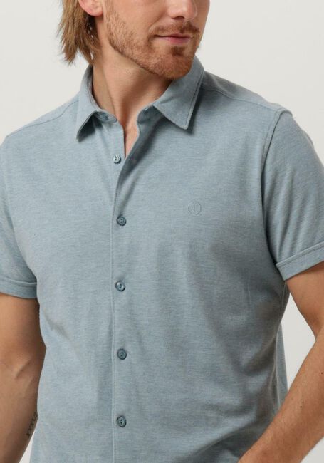 Blauwe DSTREZZED Casual overhemd KIRK SHIRT MELANGE PIQUE SS - large