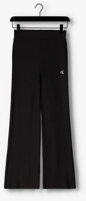 Zwarte CALVIN KLEIN Flared broek ELONGATED RIB PANTS - large