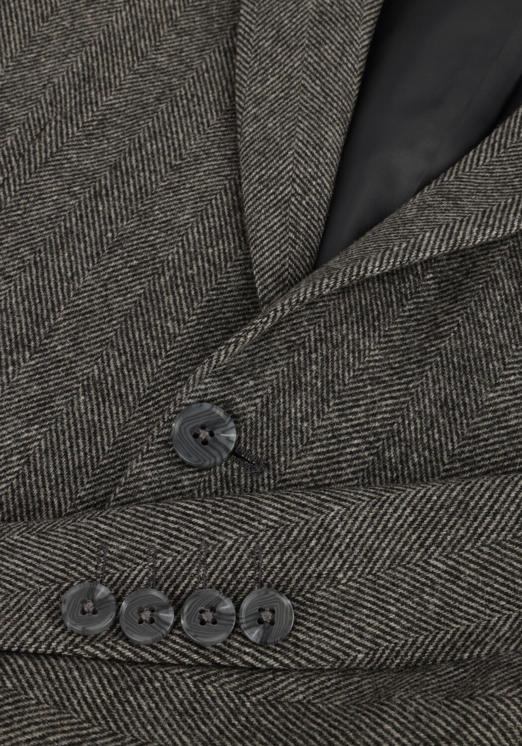 Grijze SELECTED MEN Colberts SLHSLIM-REED WOOL BLZ - large