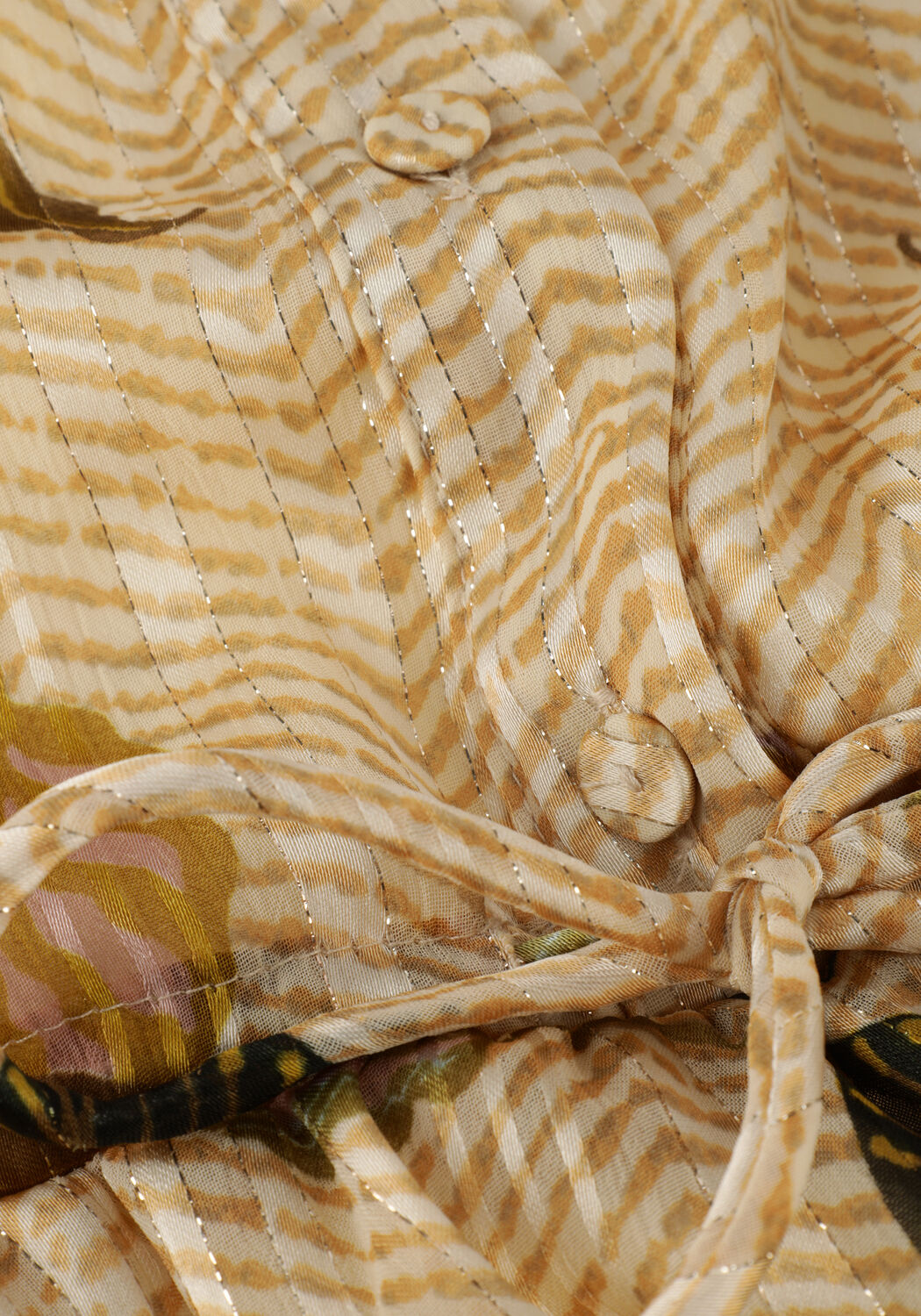 Gebroken wit SECOND FEMALE Midi jurk BREZZA DRESS - large