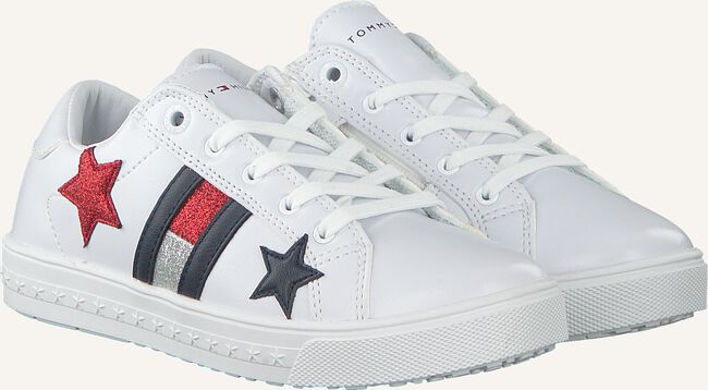 Witte TOMMY HILFIGER Lage sneakers LOW CUT LACE UP SNEAKER Witte TOMMY HILFIGER Lage sneakers LOW CUT LACE UP SNEAKER - large