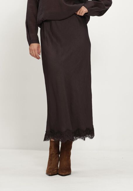 Bruine SUMMUM Maxirok SKIRT LIGHT TWILL - large