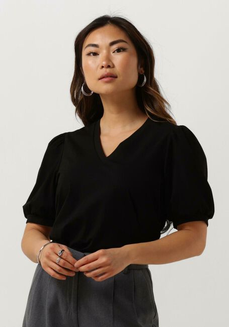 Zwarte OBJECT Top OBJCAROLINE S/S TOP - large