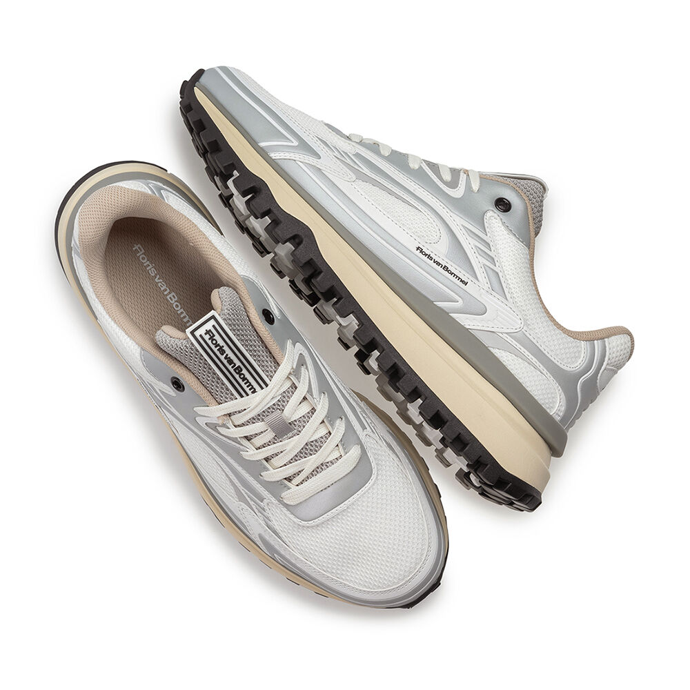 Witte FLORIS VAN BOMMEL Lage sneakers DE GRIPPER 10211 - medium