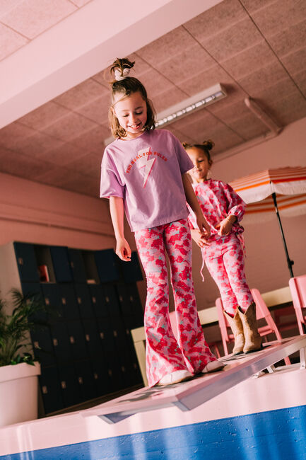 Roze JACKY SUE Lange broeken JACKY PANTS - large