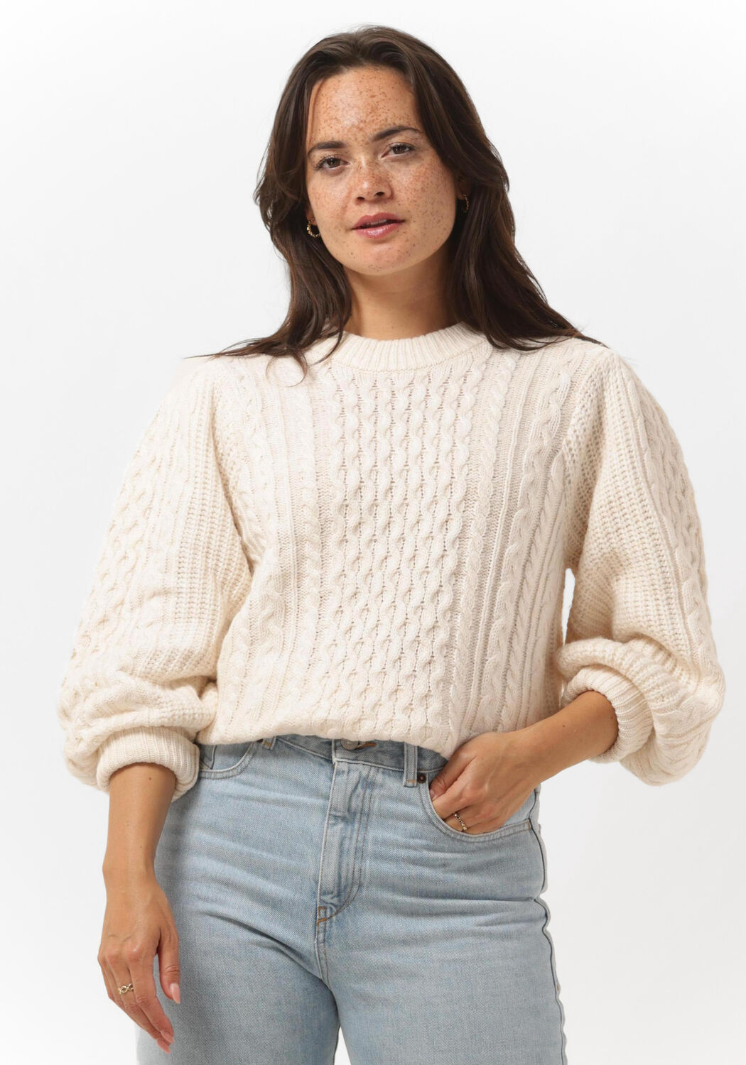 Ecru MSCH COPENHAGEN Trui PEONY PULLOVER Omoda