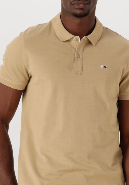 Beige TOMMY JEANS Polo TJM SLIM PLANCKET POLO EXT - large