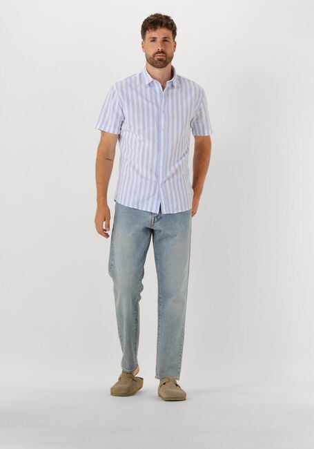 Blauwe SELECTED HOMME Casual overhemd SLHREG-SUN SHIRT SS NOOS - large