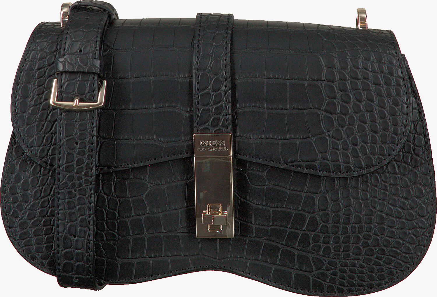 Zwarte GUESS ASHER SHOULDER BAG Schoudertas Omoda