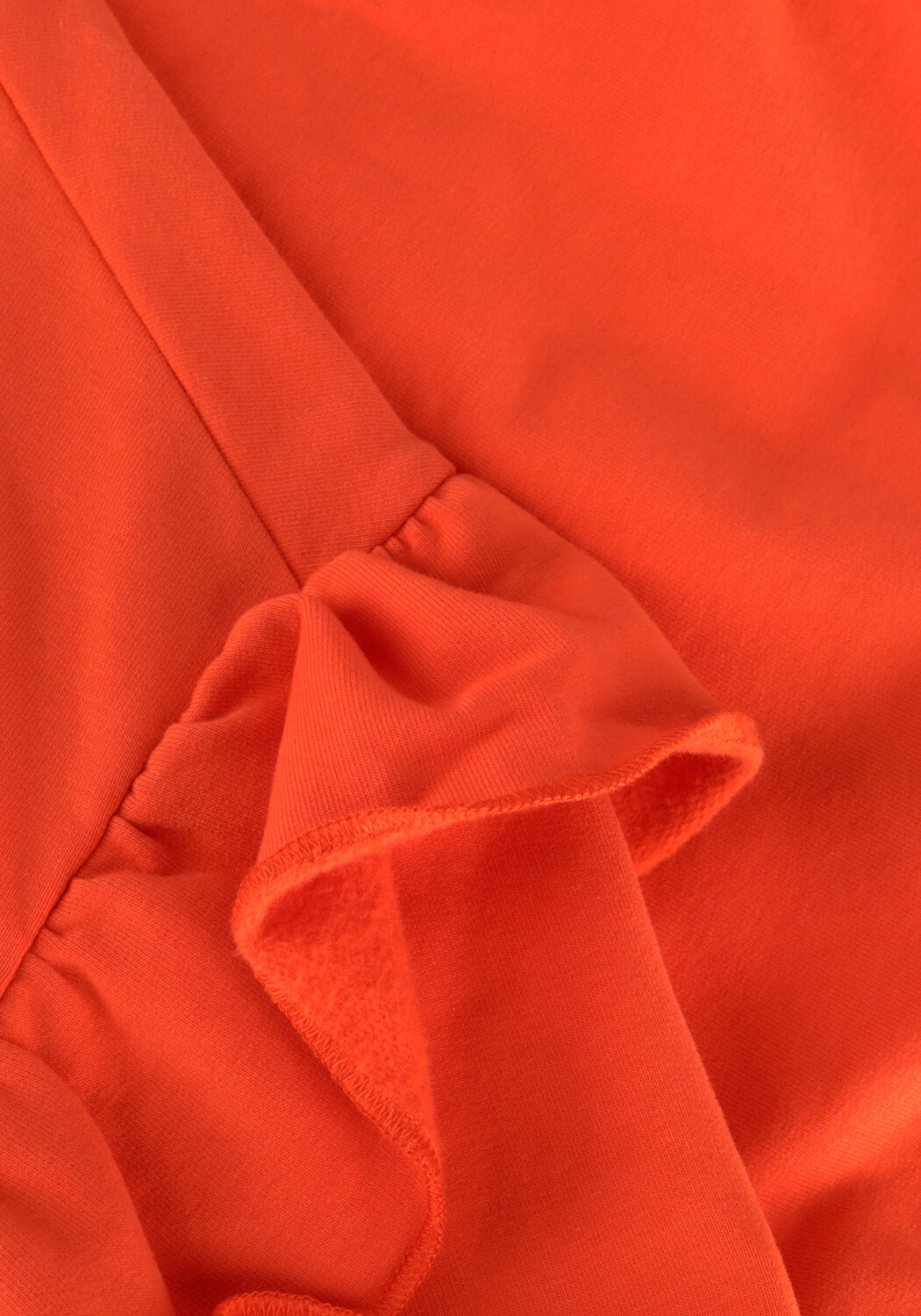 Oranje CARLIJNQ Trui BASICS - SWEATER WITH SIDE RUFFLES - large