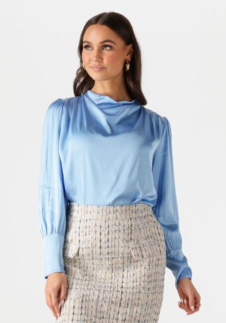 Lichtblauwe FREEBIRD Blouses TESKE LS - large
