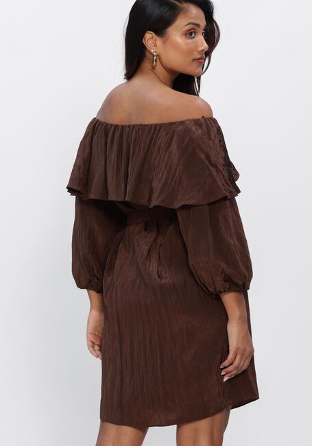 Bruine DANTE6 Mini jurk KYO VOLANT MINI DRESS - large