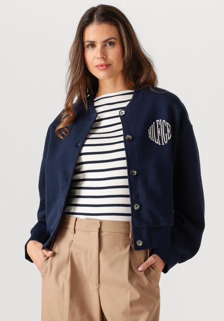 Donkerblauwe TOMMY HILFIGER Jack VARSITY FLEECE BOMBER - large