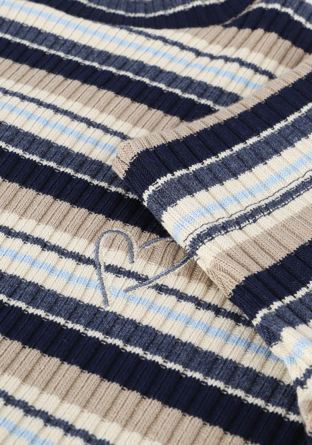 Blauwe MOS MOSH Top JOELINA SS TURTLE NECK TEE - large