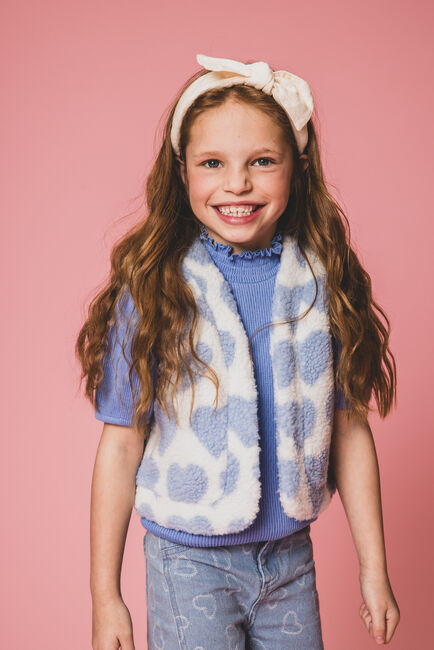 Lichtblauwe LOOXS Little Gilet 2501-7005 - large