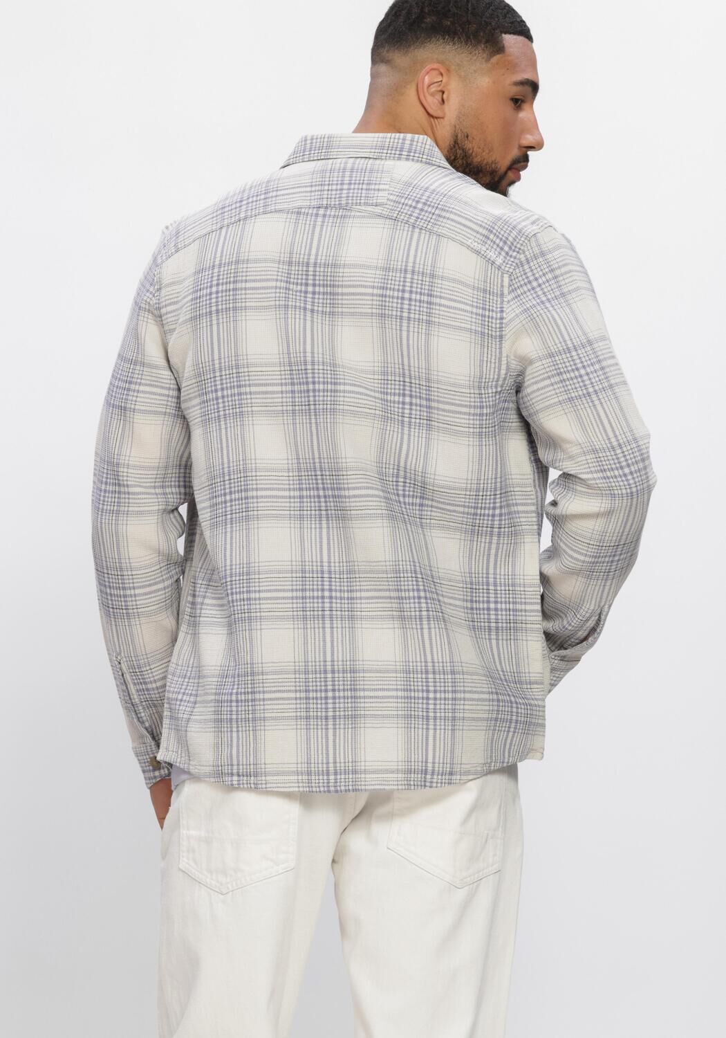 Multi CAST IRON Overshirts CHECK SPRING WAFFLE - large