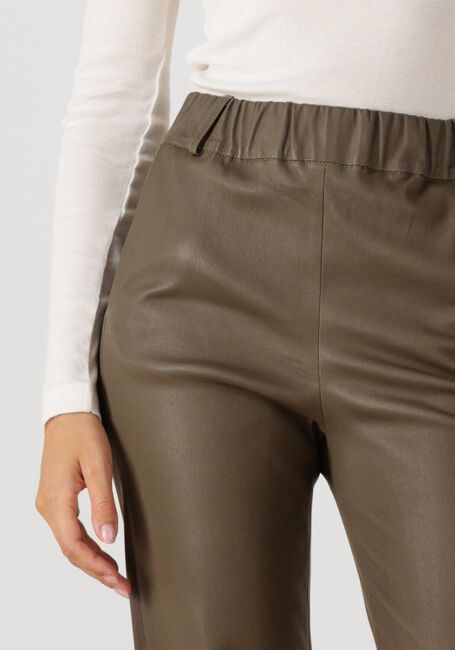 Taupe STUDIO AR Wijde broek AILIS STRETCH PLONGE - large