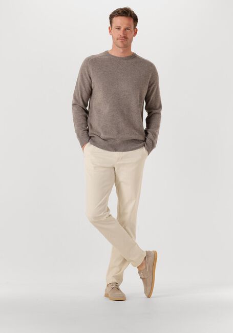 Taupe STEFANO LAURAN Trui CREW L - large