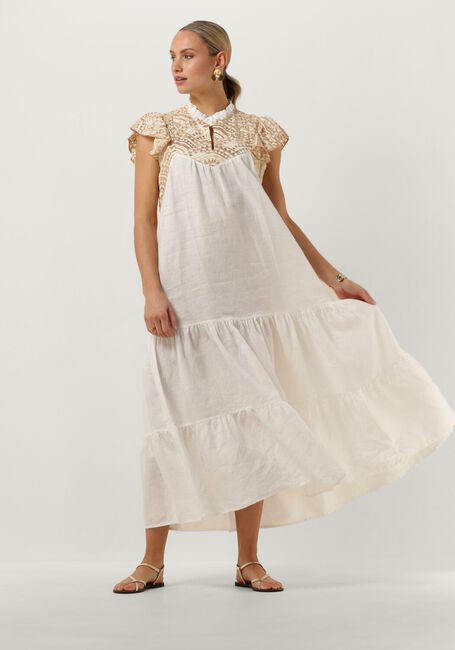 Witte GREEK ARCHAIC KORI Maxi jurk 230089 - large