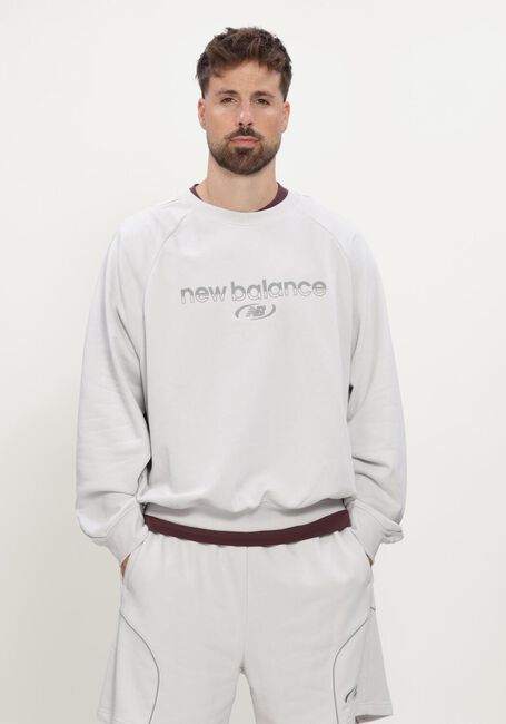 Grijze NEW BALANCE Sweater TS FT CRW - large