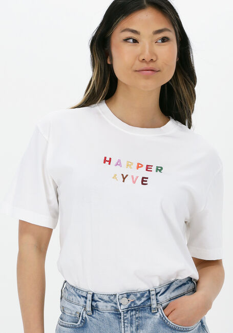 Gebroken wit HARPER & YVE T-shirt LOGO-SS - large