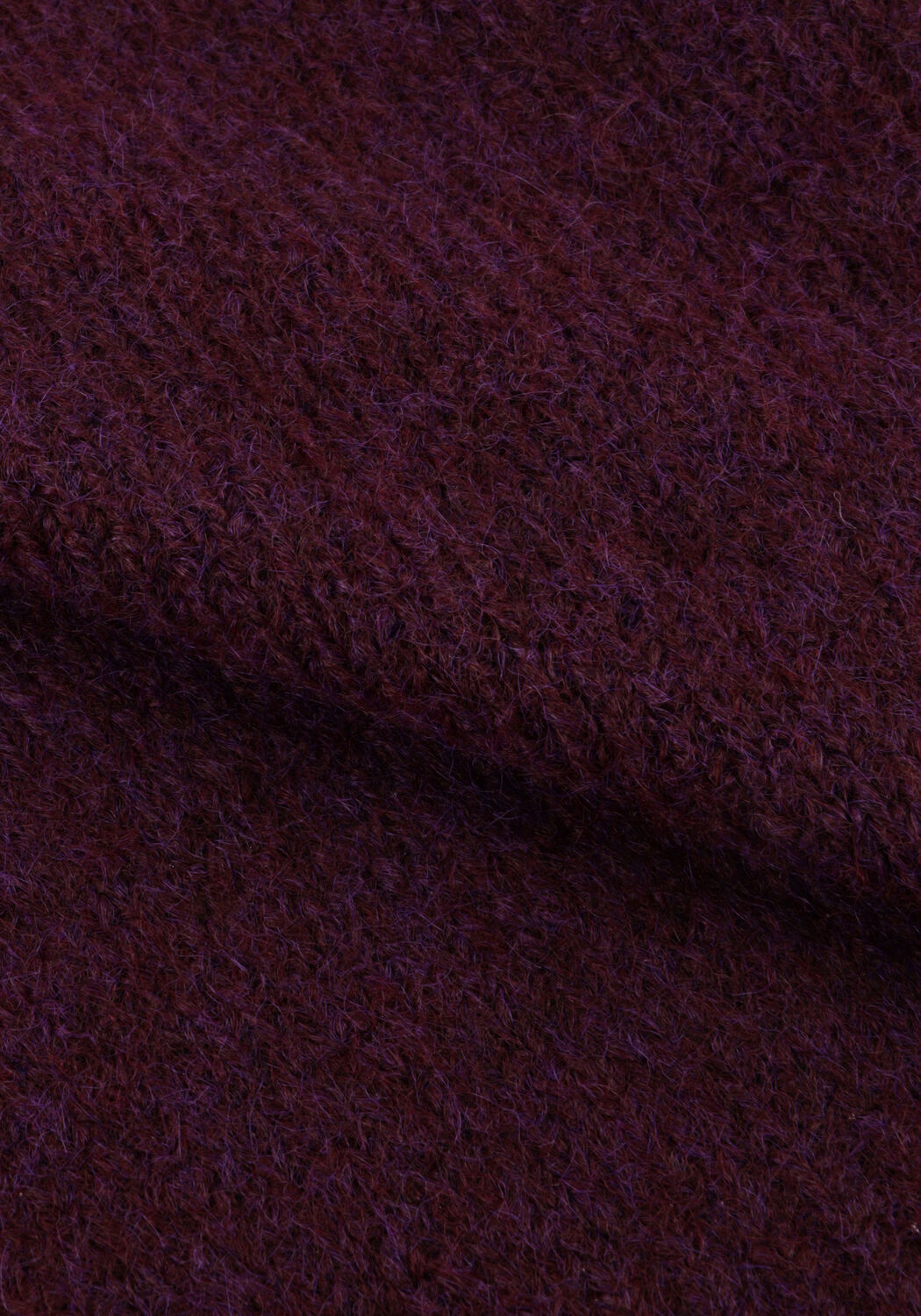 Bordeaux SUMMUM Vest PUFF SLEEVE CARDIGAN COZY MELANGE KNIT - large