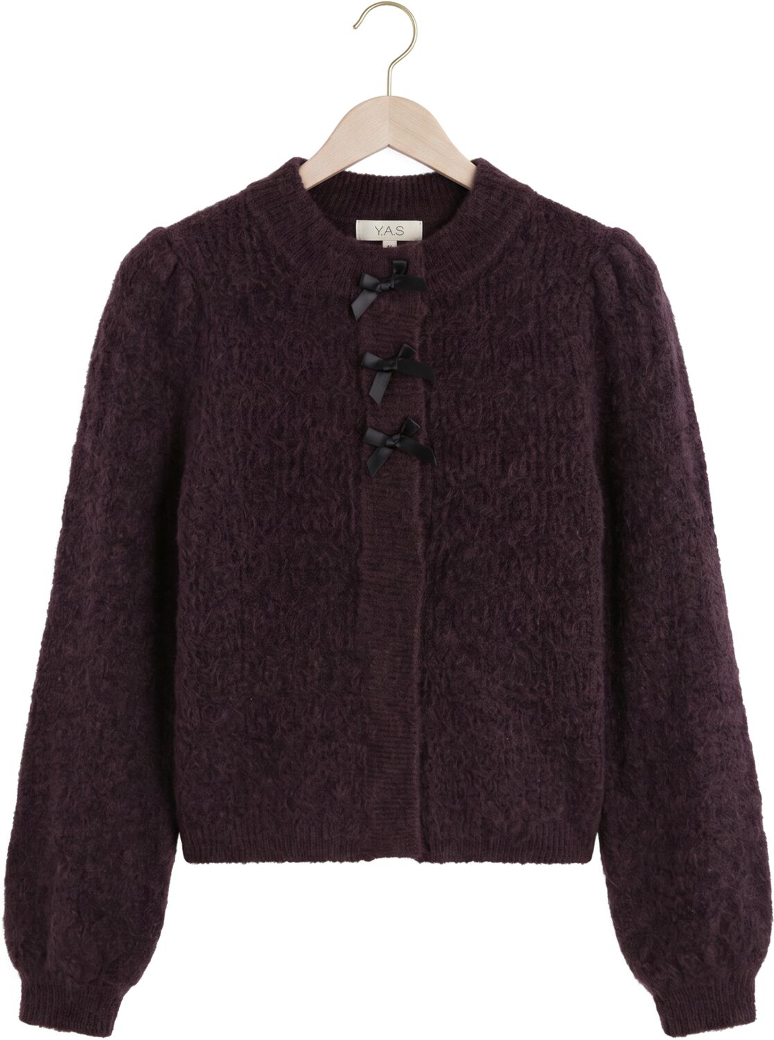 Y.A.S. YAS Dames Truien & Vesten Yasbonso Ls Knit Cardigan Paars