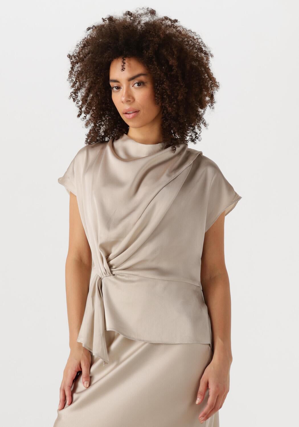 Bruuns Bazaar Gestreepte Blouse Silver Cloud Gray Dames