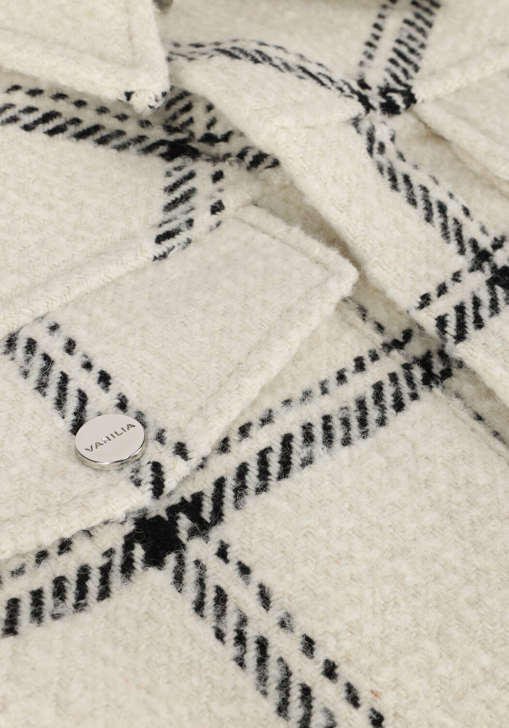 Gebroken wit VANILIA Jack BIG CHECK CARDI - large