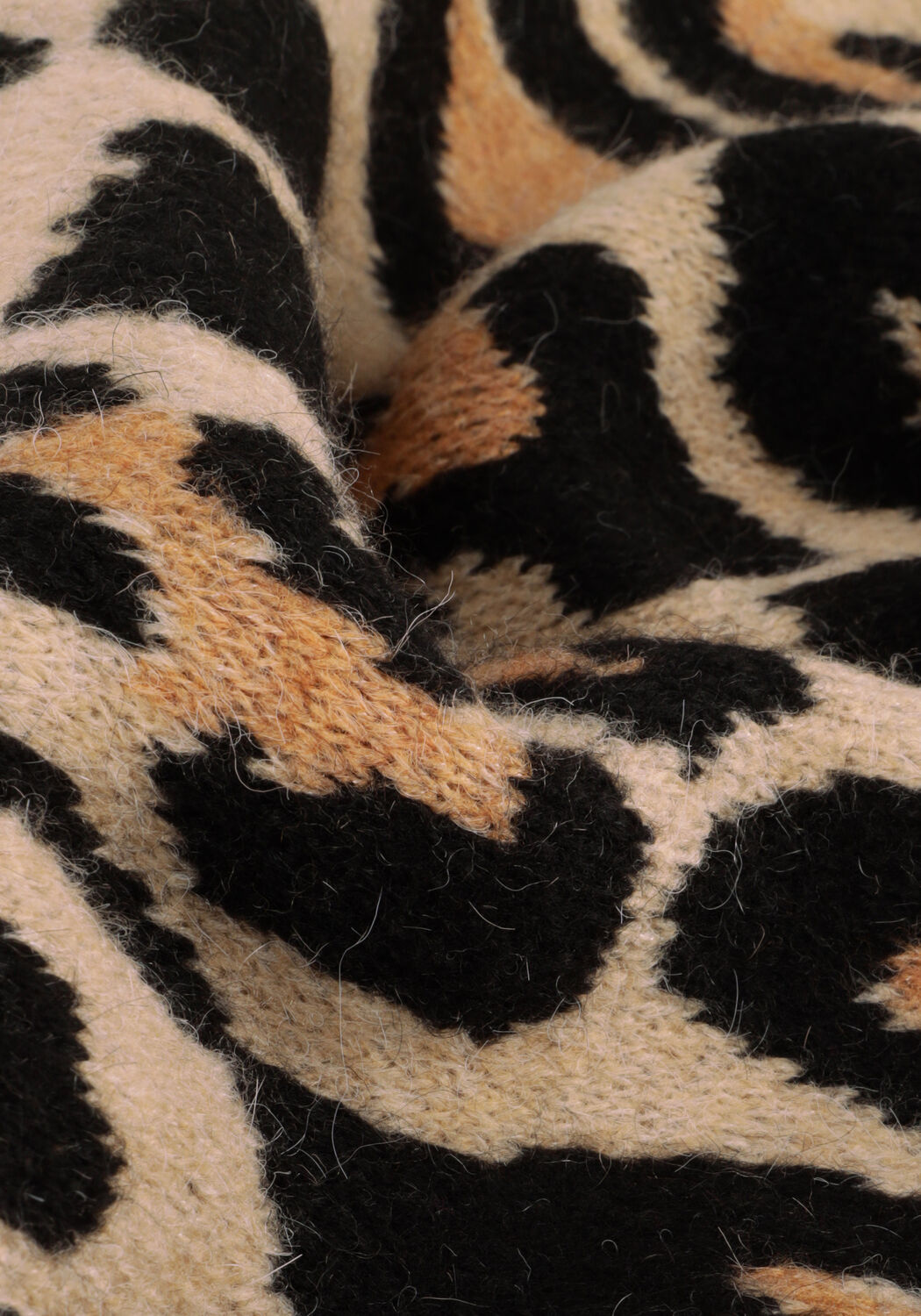 Bruine ALIX THE LABEL Trui LADIES KNITTED JAGUAR PULLOVER - large