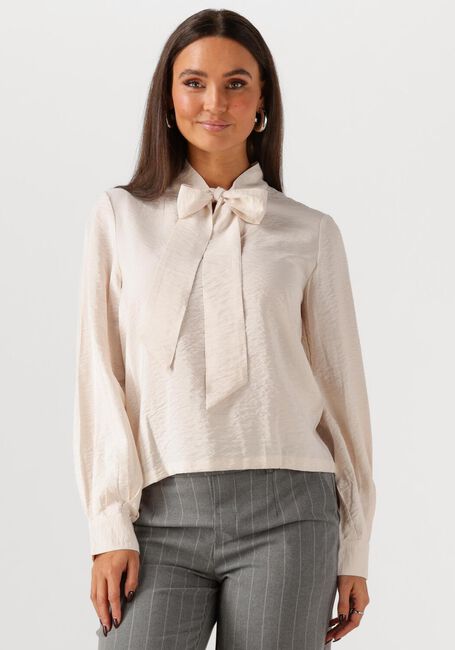 Creme OBJECT Blouses OBJJACIRA L/S RE BOW SHIRT - large