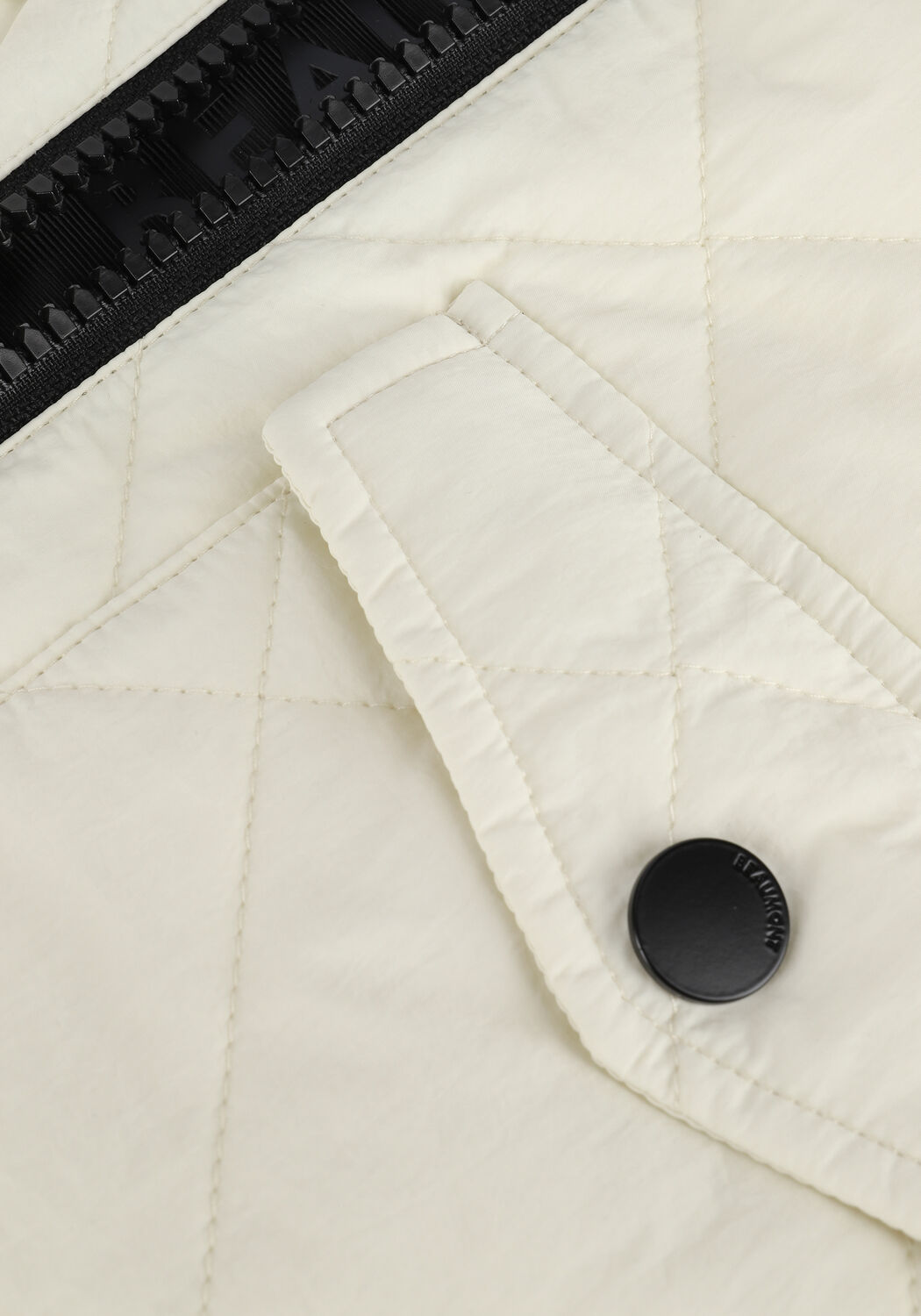 Ecru BEAUMONT Gewatteerde jas LONG COAT LIGHT PADDED - large