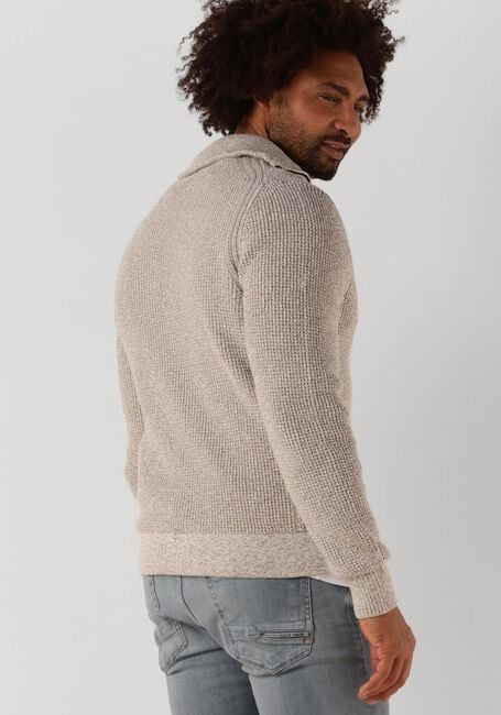 Beige CAST IRON Trui HALF ZIP COLLAR COTTON HALF ZIP - large