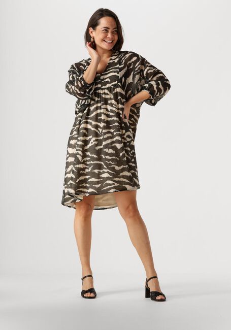 Zwarte BY-BAR Mini jurk PHILOU ZEBRA DRESS - large