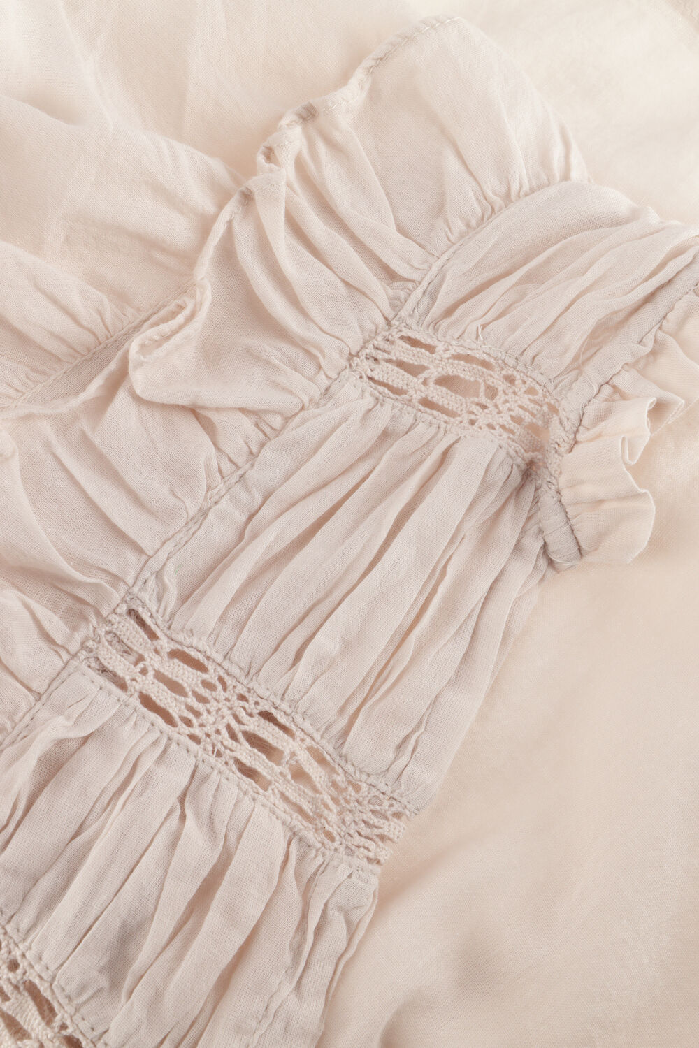 Beige NEO NOIR Tops & T-shirts JAYLA S VOILE TOP - large