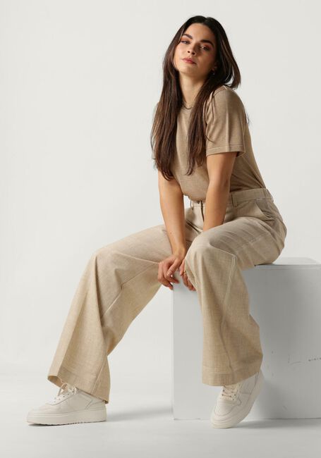 Ecru SIMPLE Pantalon WV-PL-MEL-24-1 - large