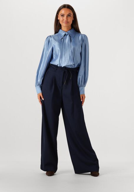 Donkerblauwe AAIKO Blouses VERONNE TIE SHIMM RAY 517 2 - large