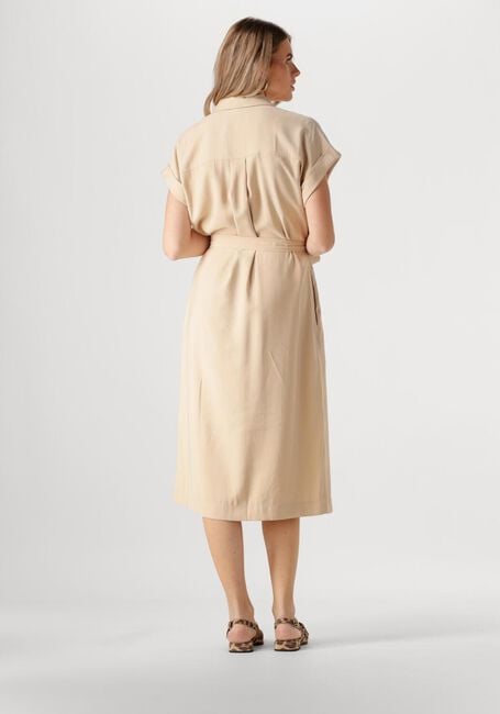 Beige MSCH COPENHAGEN Midi jurk MSCHIMILA SELIA SS DRESS - large