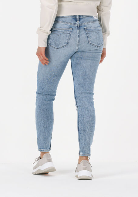 Lichtblauwe CALVIN KLEIN Skinny jeans MID RISE SKINNY ANKLE - large