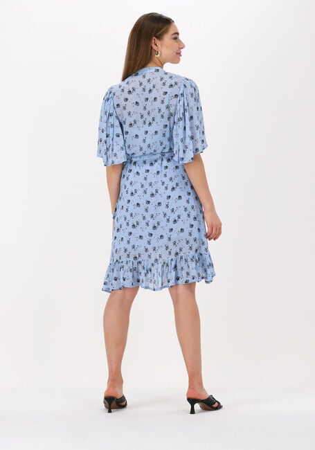 Lichtblauwe BRUUNS BAZAAR Mini jurk JACINTA COSTA DRESS - large
