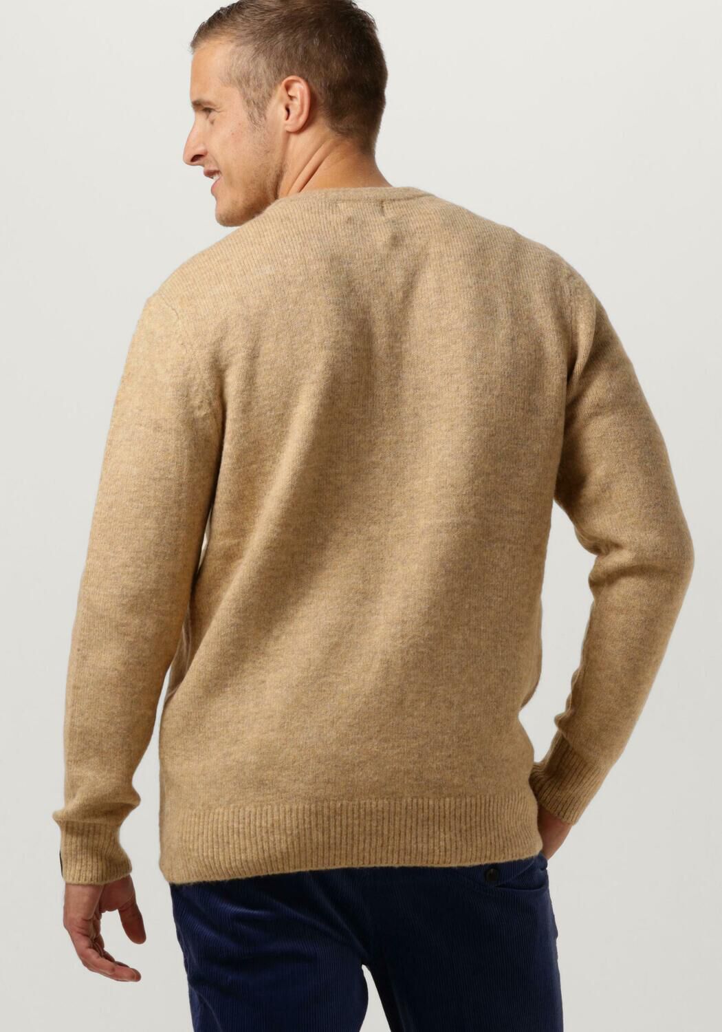 SCOTCH & SODA Heren Truien & Vesten Regular Fit Softy-knit Melange Pull Camel