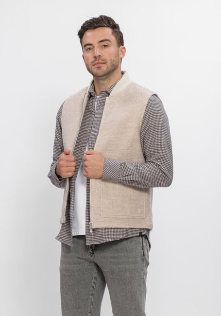 Beige DSTREZZED Bodywarmer DS_NILS TEDDY VEST - large