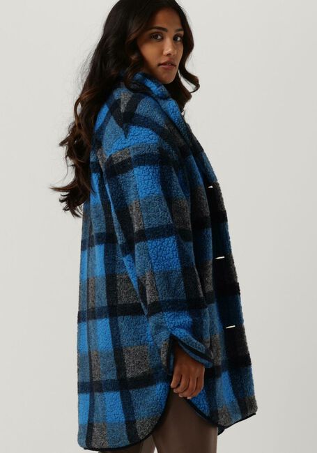 Blauwe PENN & INK Mantel COAT TEDDY - large