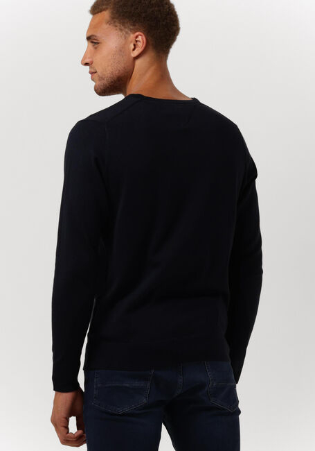 Blauwe TOMMY HILFIGER Trui CORE COTTON-SILK VNECK - large