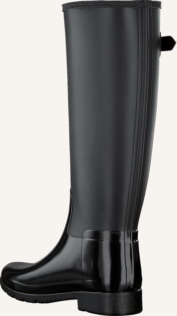 Zwarte HUNTER Regenlaarzen WOMENS REFINED TALL GLOSS DUO Zwarte HUNTER Regenlaarzen WOMENS REFINED TALL GLOSS DUO - large