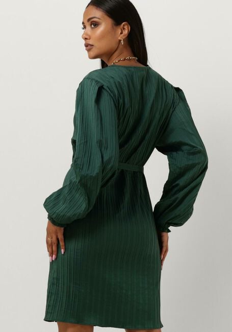 Donkergroene ANOTHER LABEL Mini jurk LOISA DRESS L/S - large